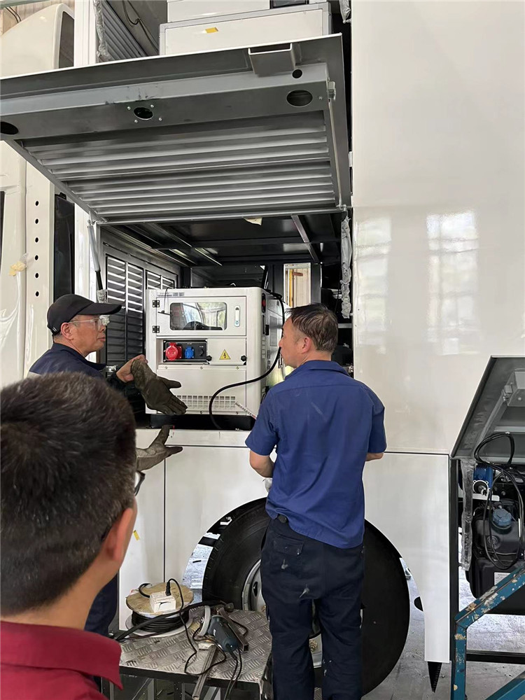陜西流動檢測車配的10千瓦柴油發(fā)電機(jī)